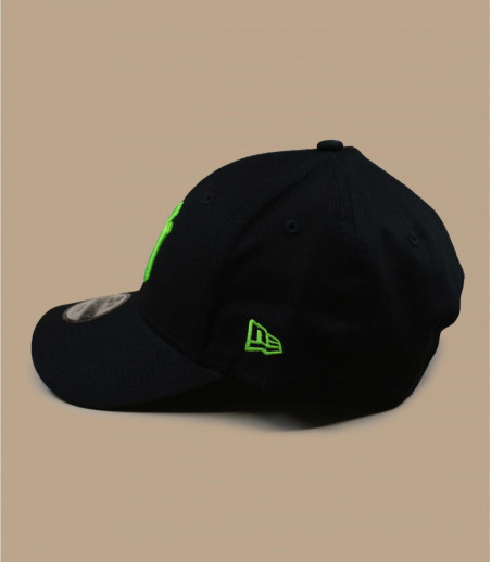 Kids NY black neon green New Era